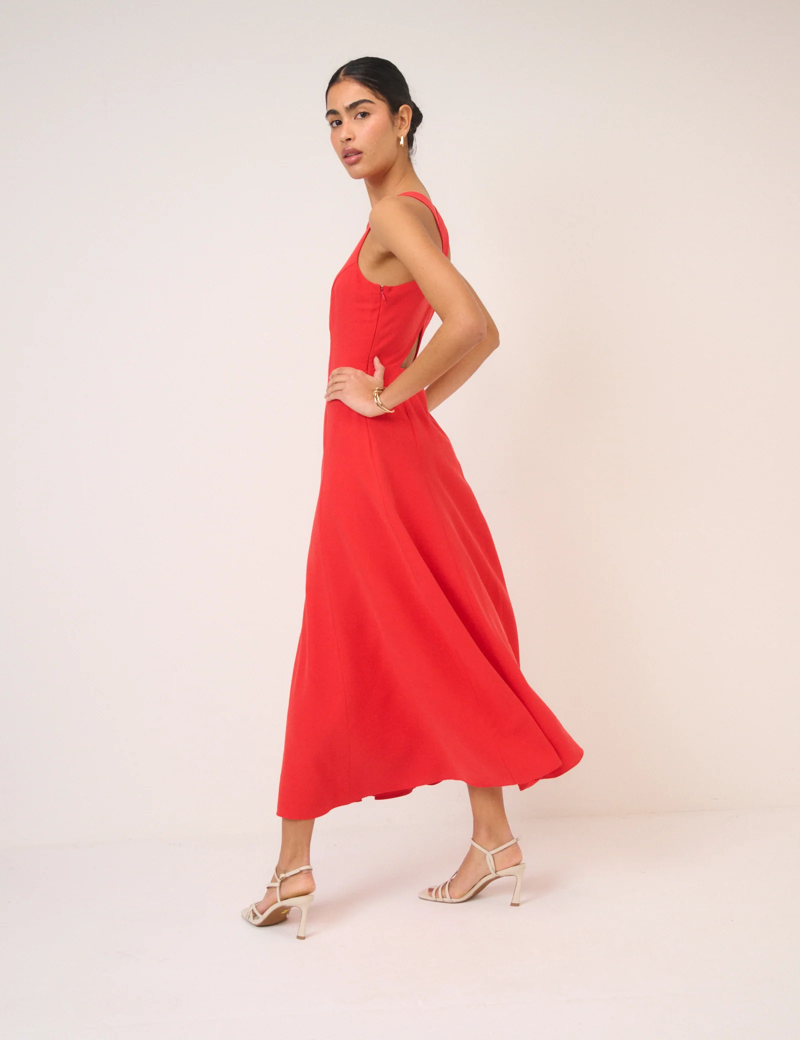Red Reign Midi Dress - Image 4