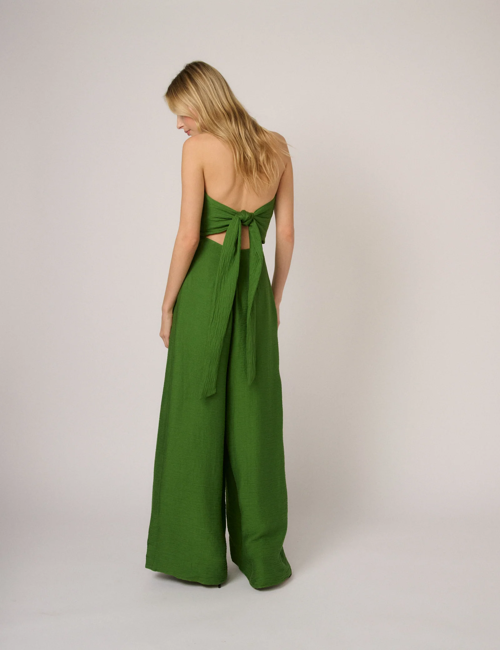 Green Bandeau Rory Jumpsuit - Image 3