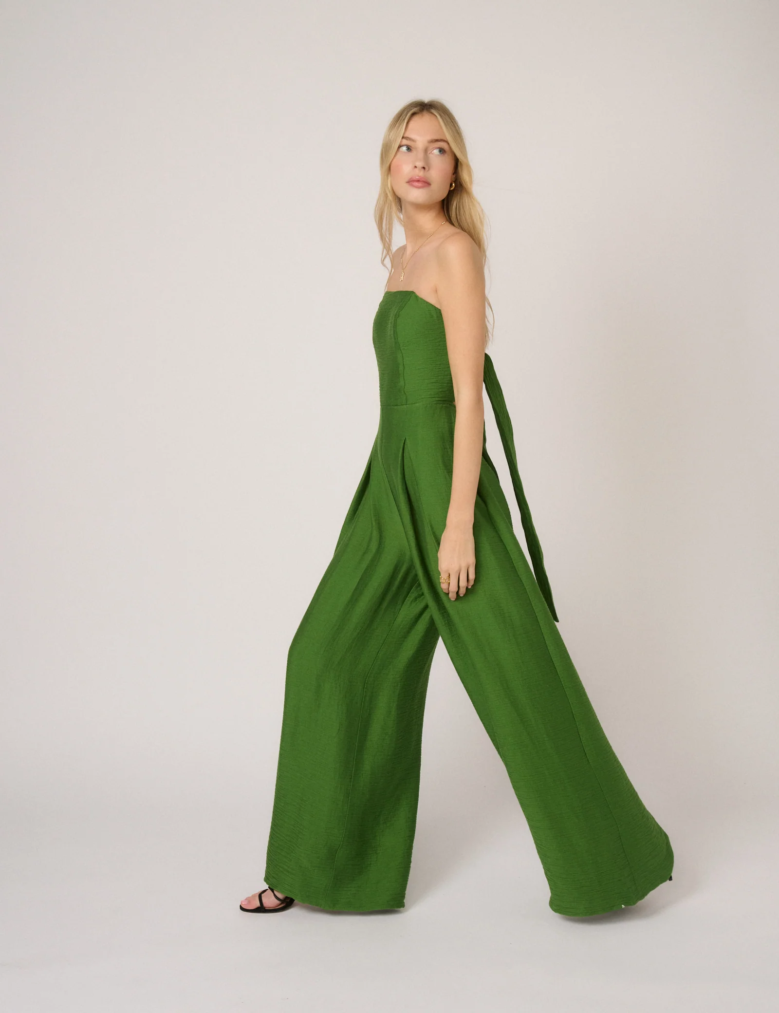 Green Bandeau Rory Jumpsuit - Image 4