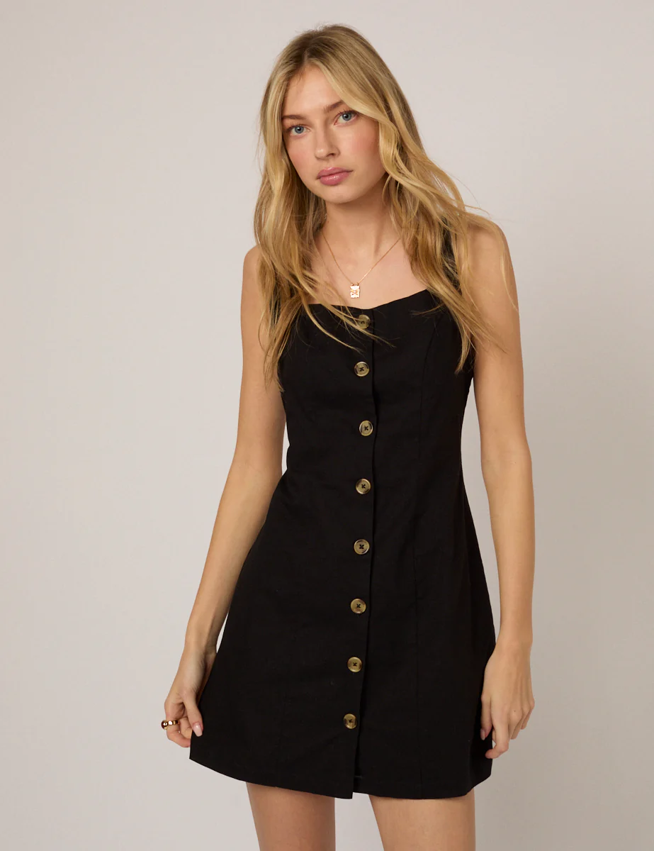 Black Rosie Mini Shift Dress - Image 2