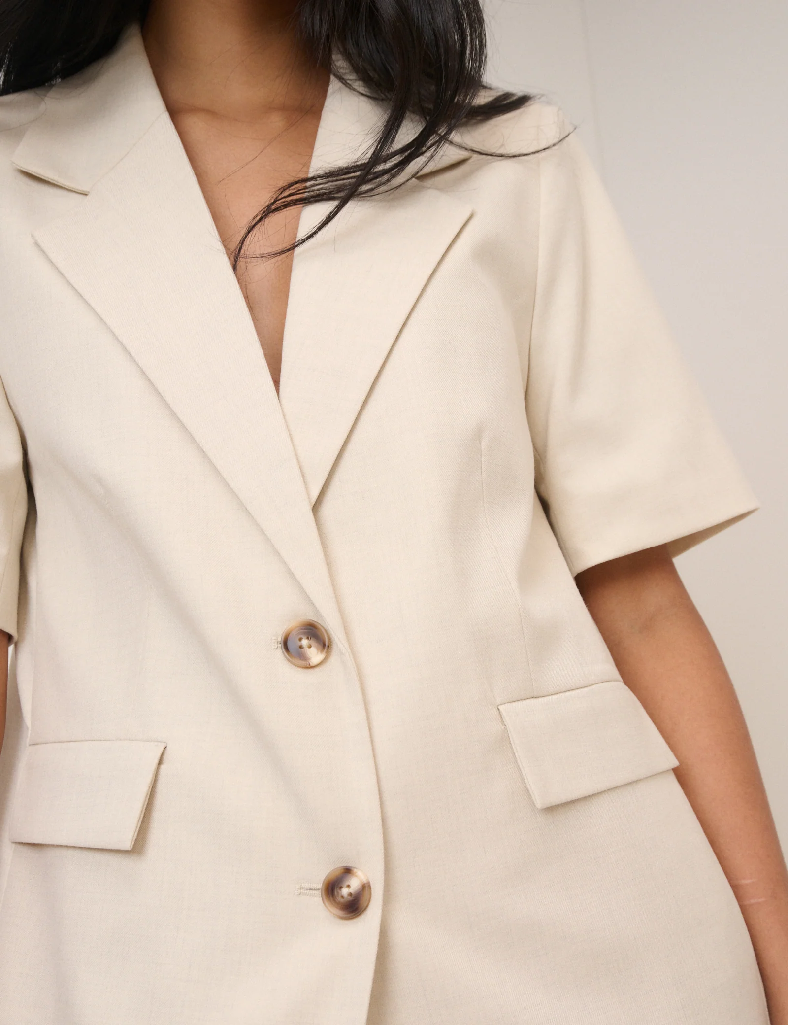 Stone Short Sleeve Relaxed Blazer - Image 6
