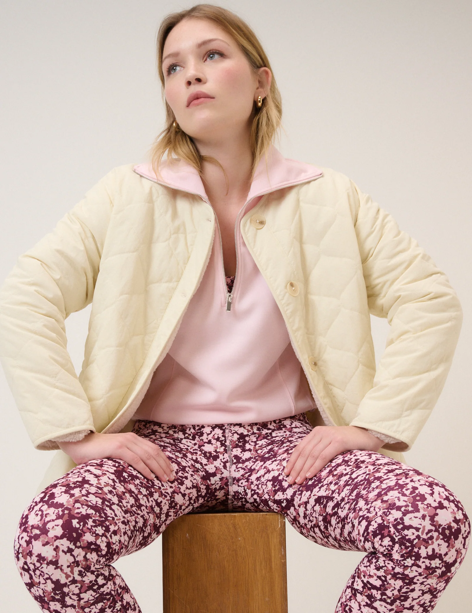 Pink Quarter Zip Jumper - Image 3