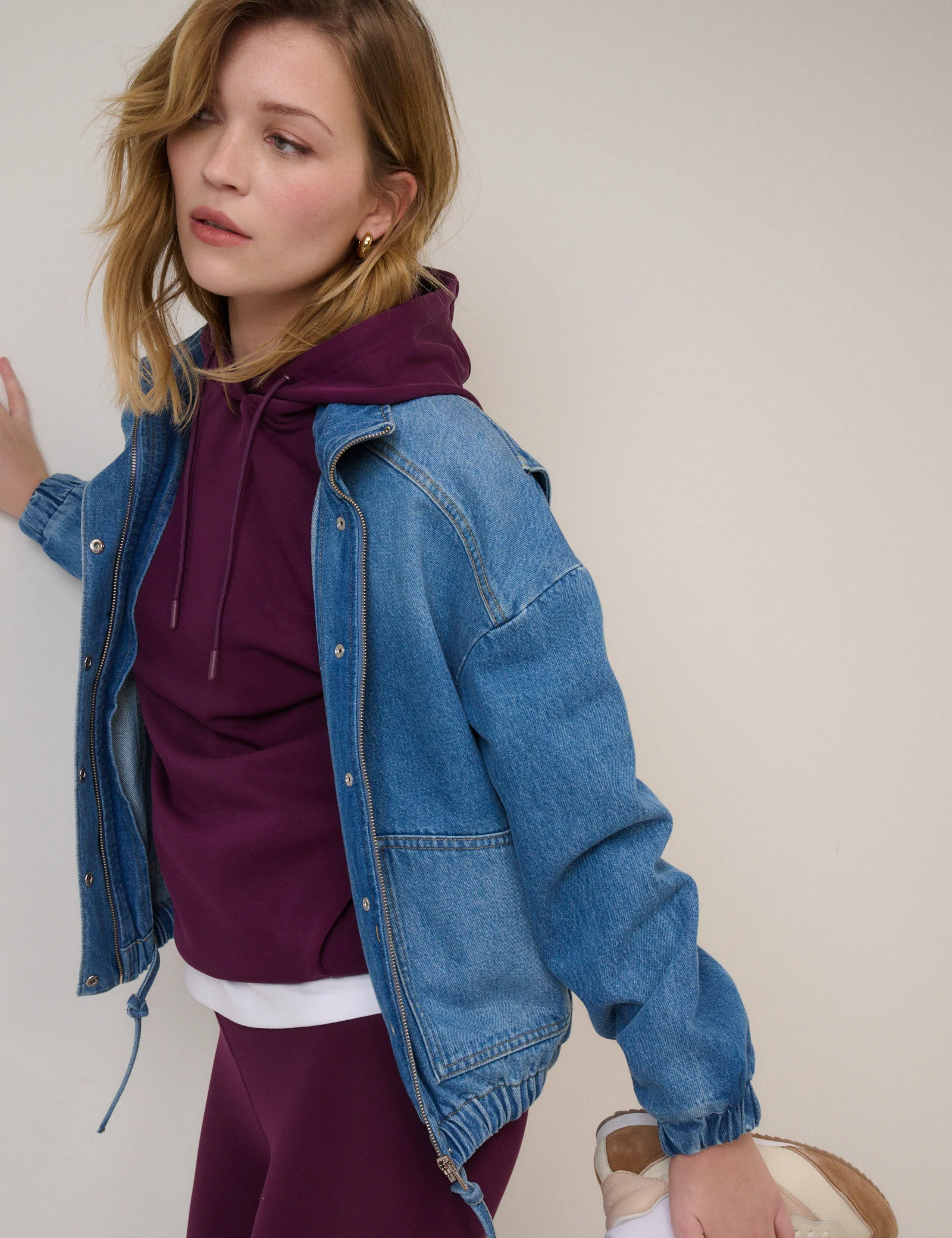Burgundy Scuba Hoodie - Image 5