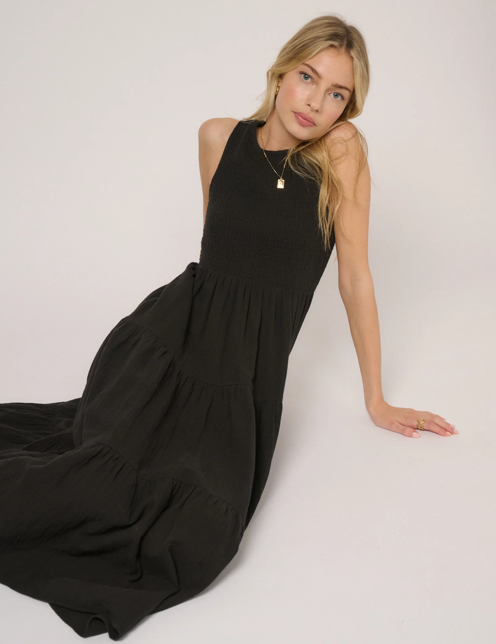 Black Sleeveless Charlie Midi Dress - Image 2