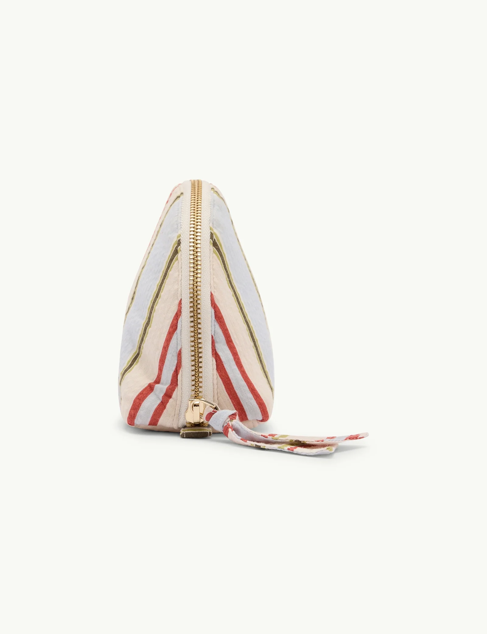 Striped Crescent Small Makeup Bag - Image 3