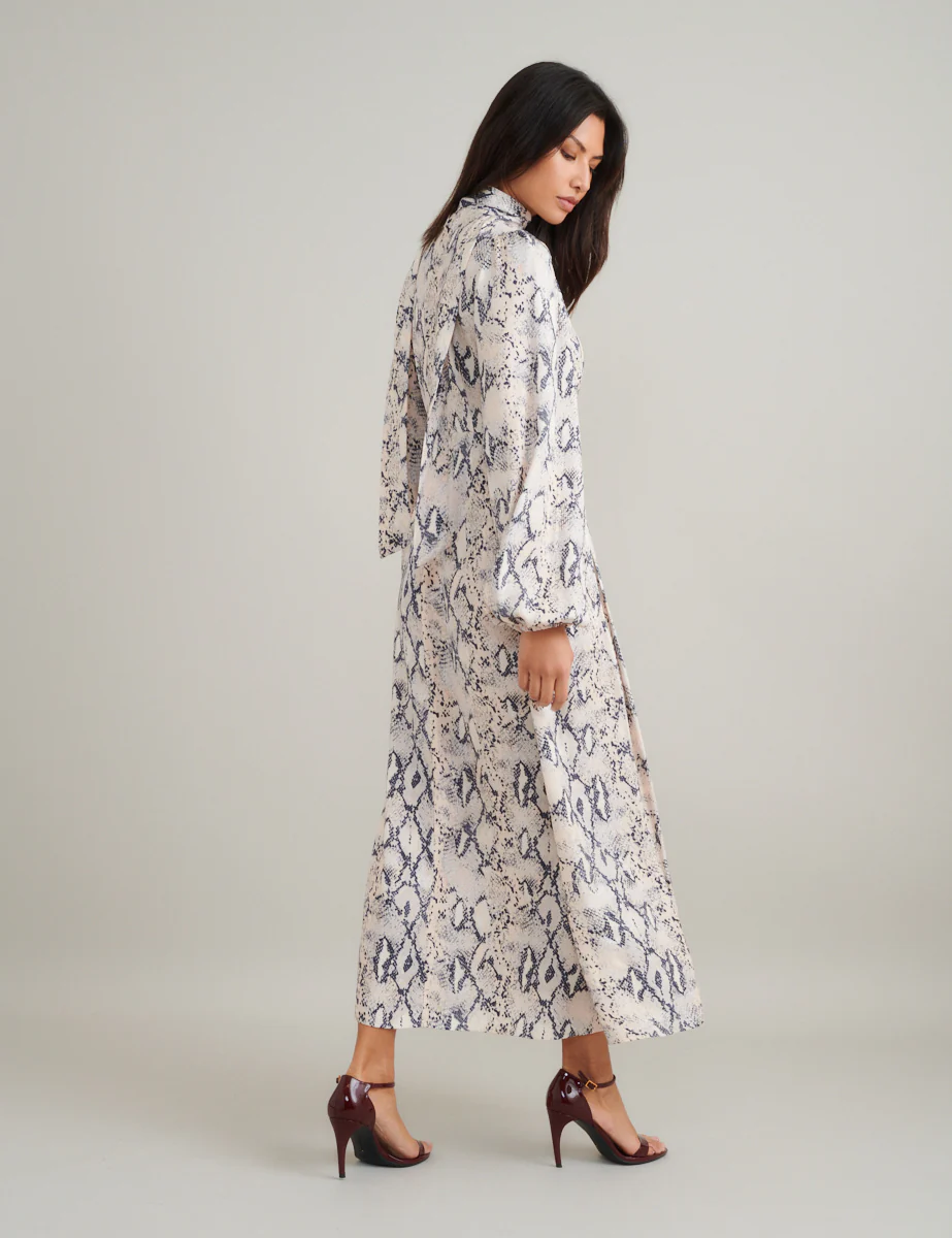 Snake Print Carla Midi Dress - Image 6