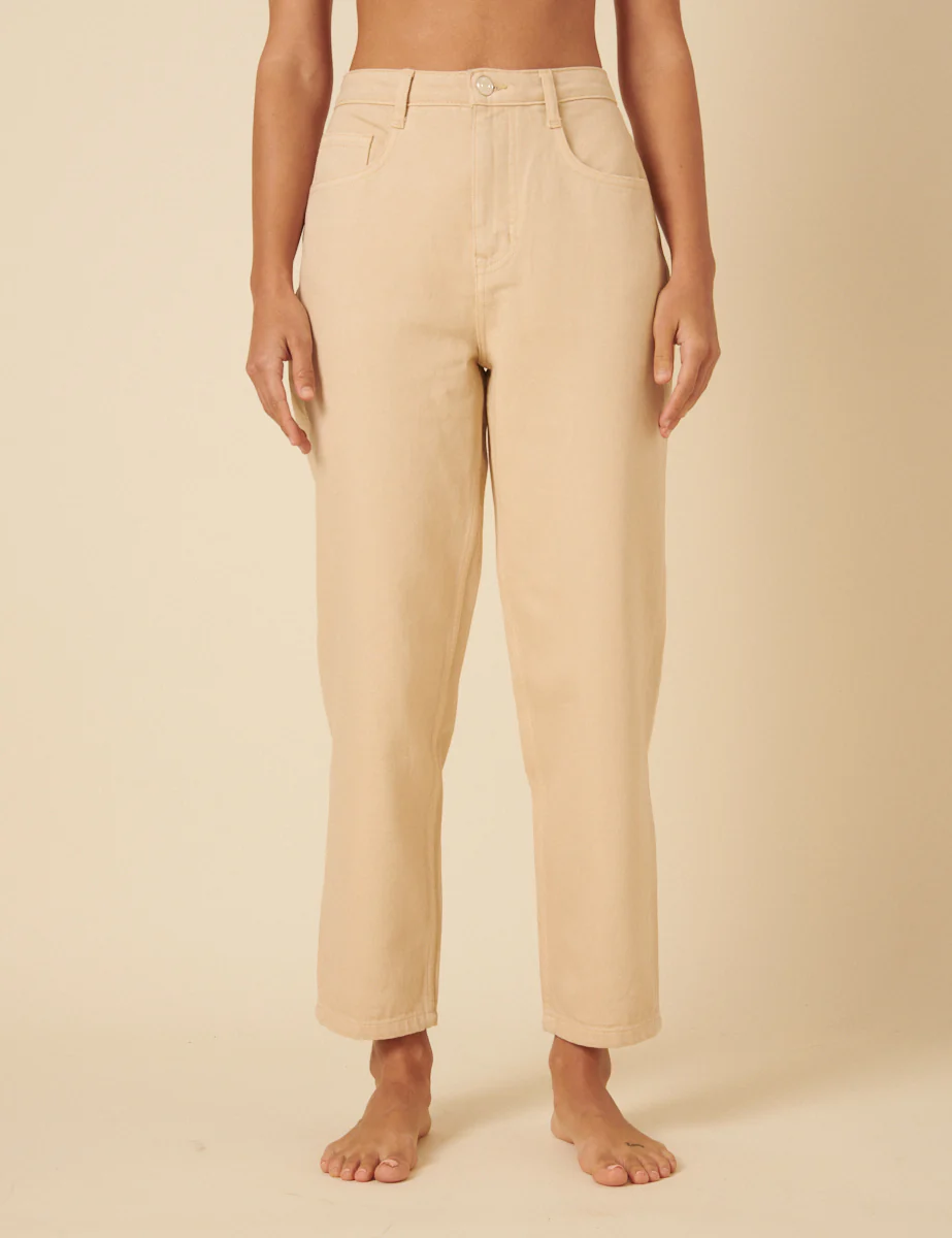 Stone Denim Tapered Straight Jeans - Image 2
