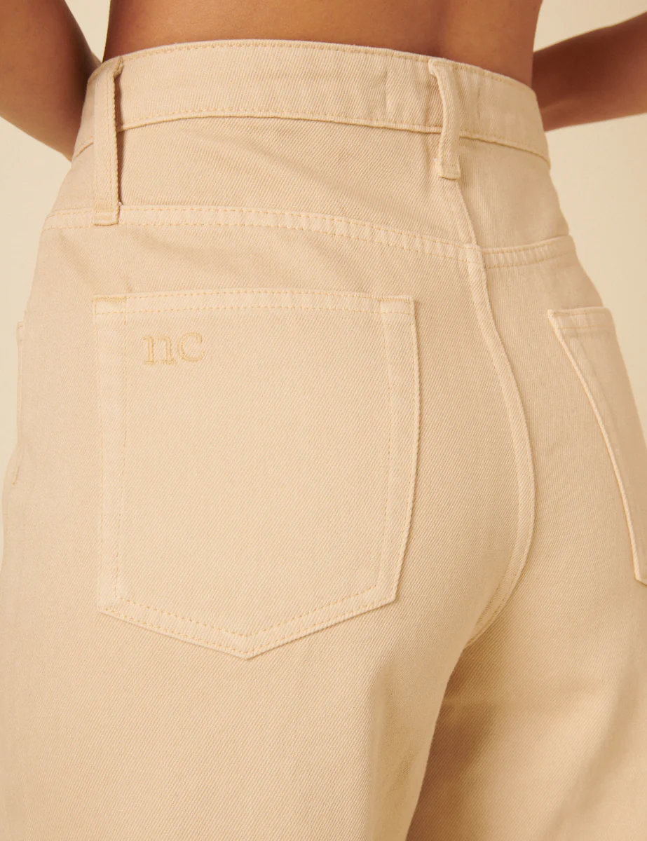 Stone Denim Tapered Straight Jeans - Image 3