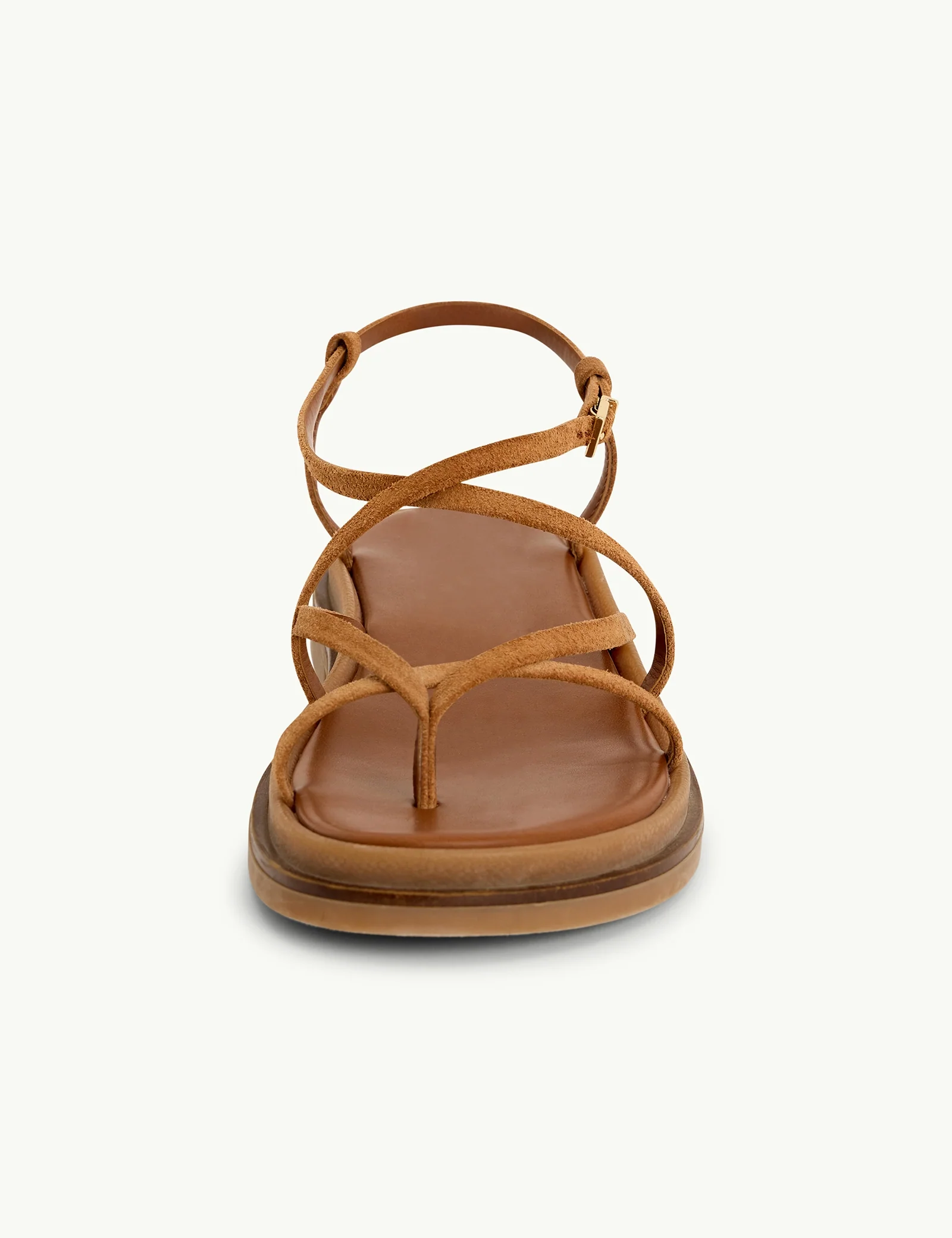 Brown Suede Strappy Sandals - Image 5