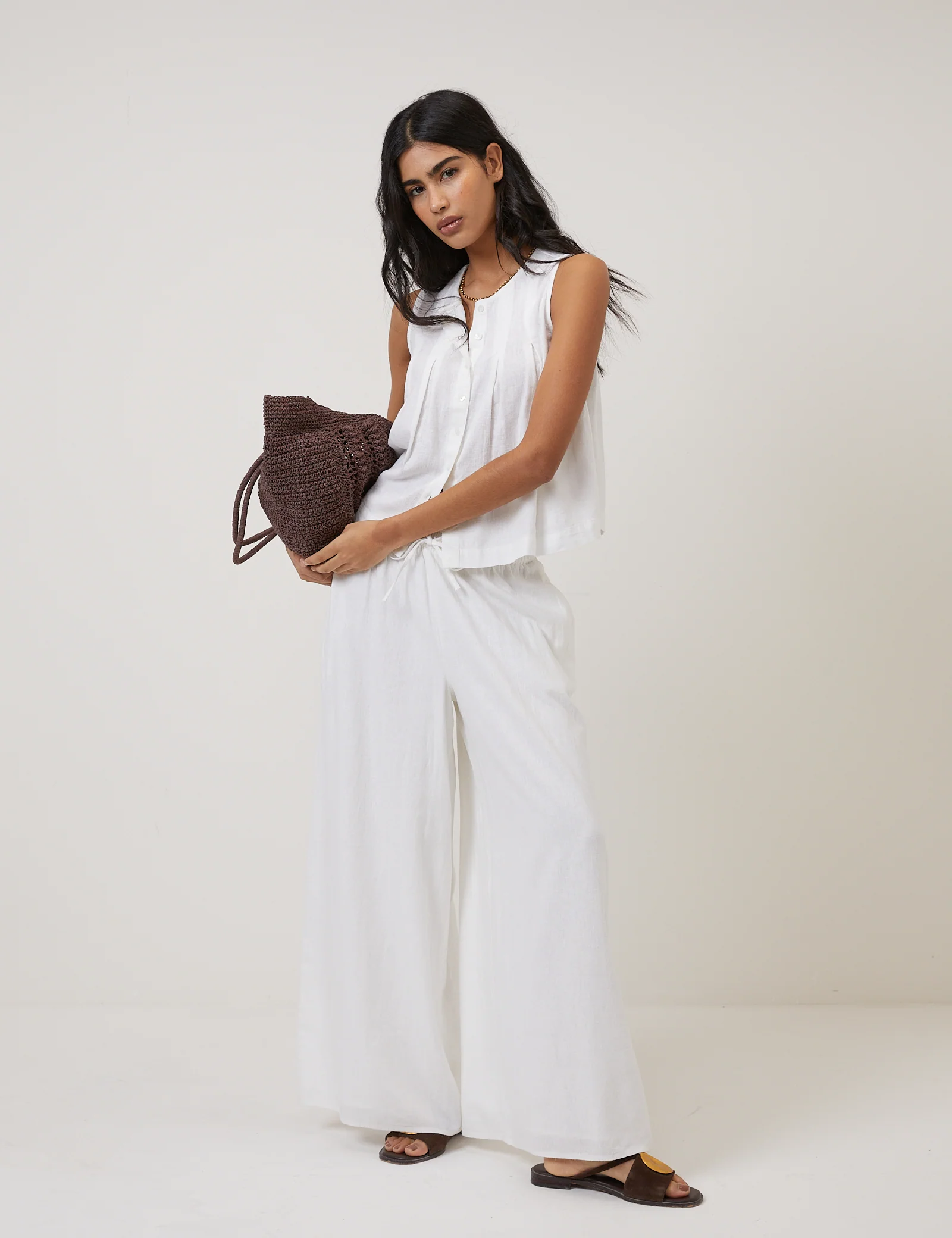 Tate Pintuck Shell Top - Image 4