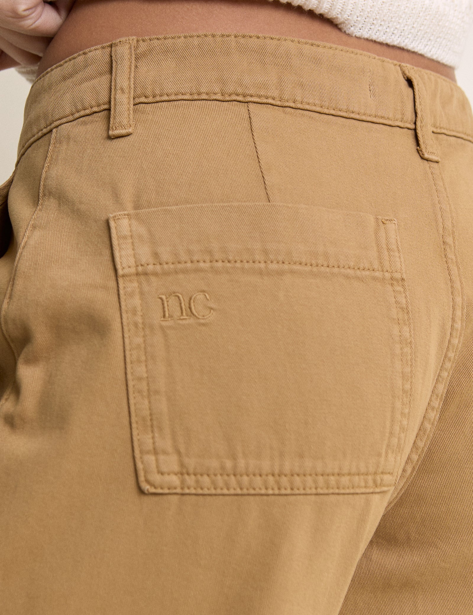 Camel Utility Pocket Trousers - Image 3