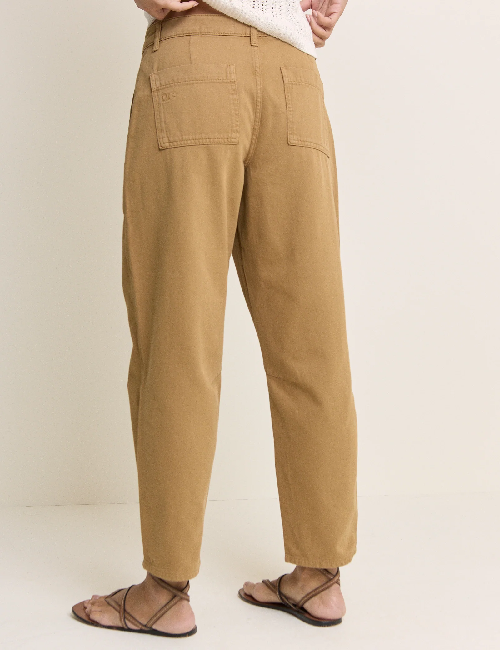 Camel Utility Pocket Trousers - Image 5