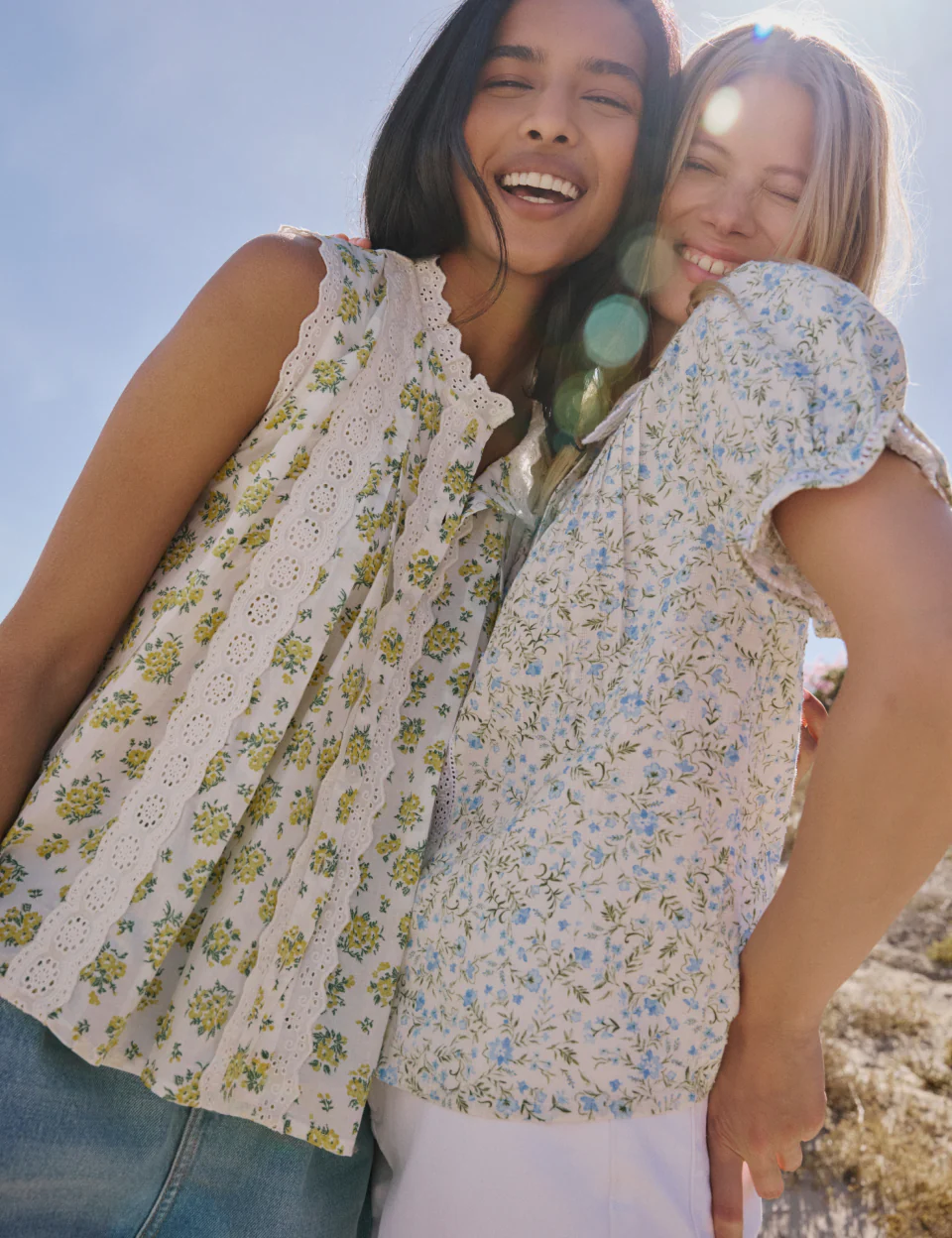White Floral Peter Pan Blouse - Image 2