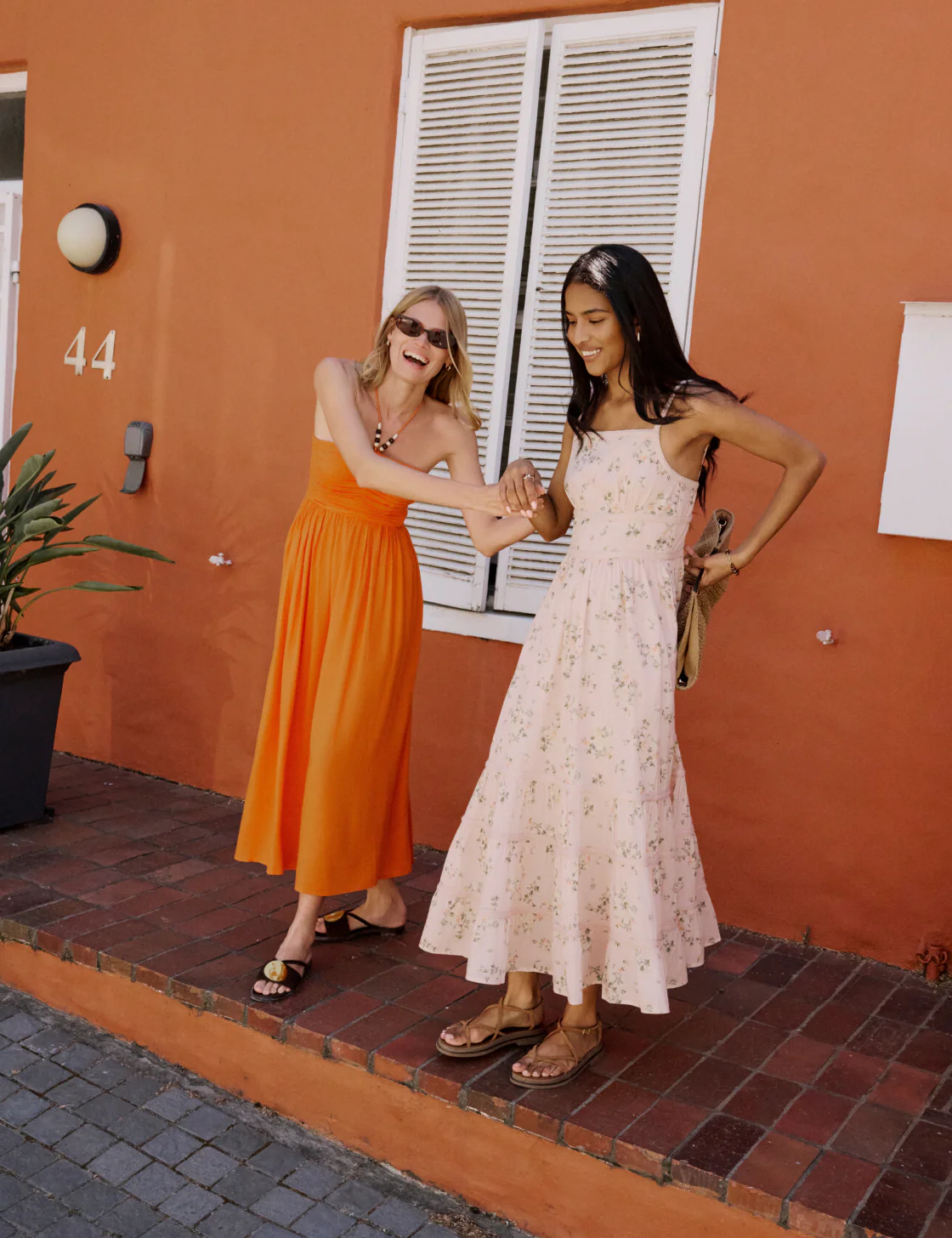 Pink Floral Tiered Veronica Midi Dress - Image 2