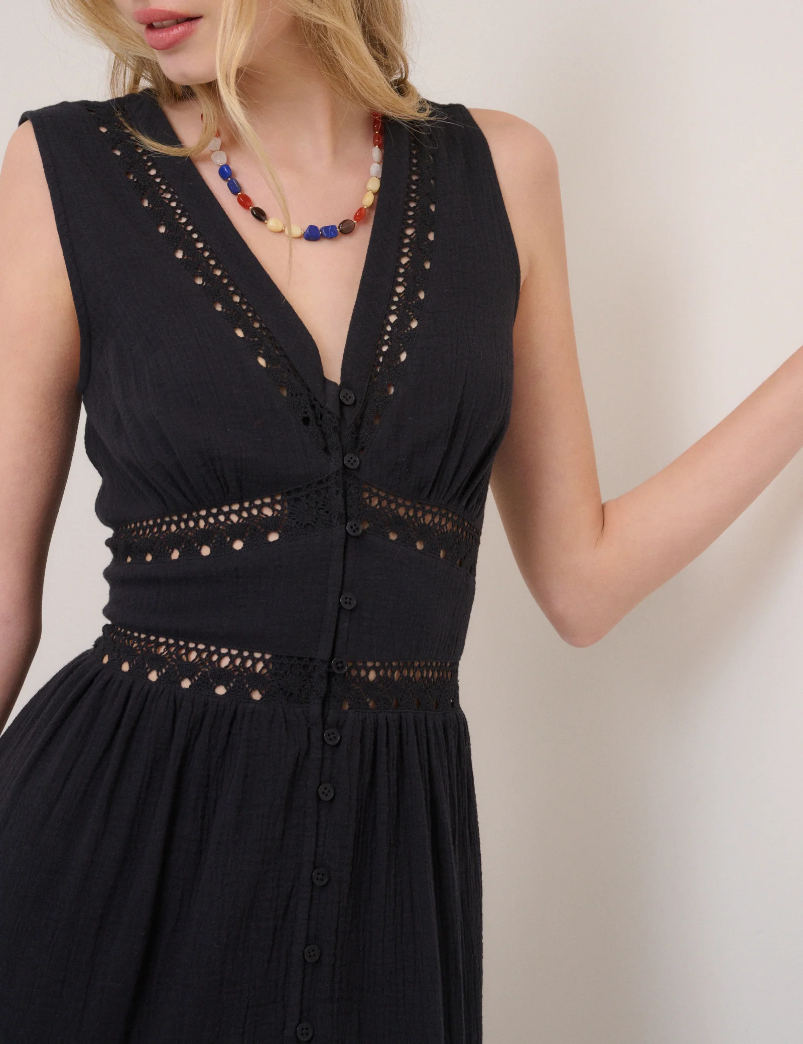 Black Wrena Midi Dress - Image 3