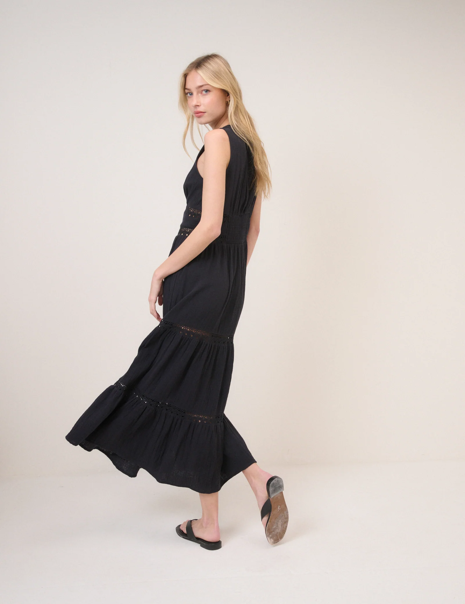 Black Wrena Midi Dress - Image 4
