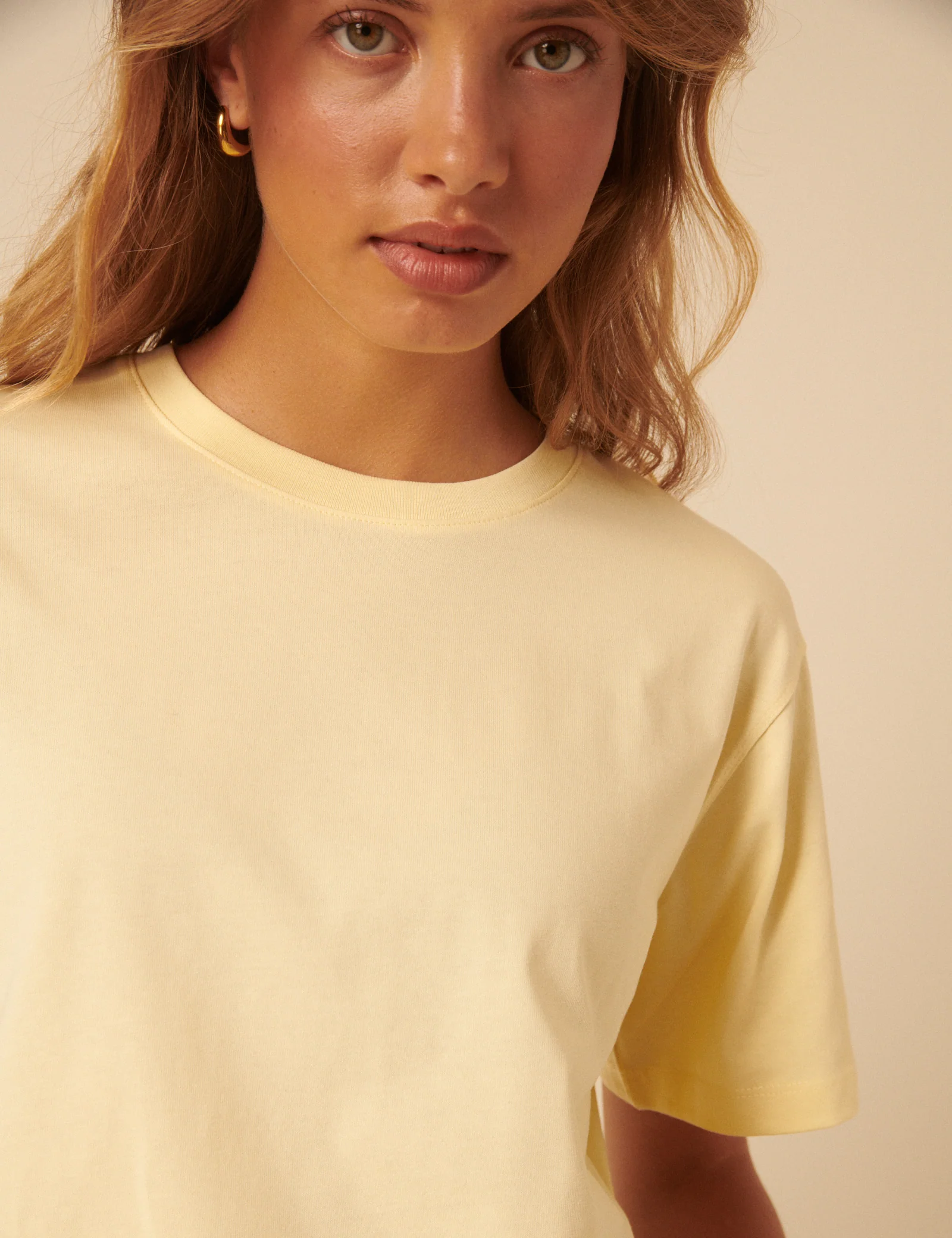 Butter Yellow Boxy T-Shirt - Image 2